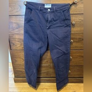 Everlane straight leg crop jeans in purple